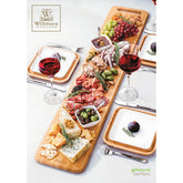 Wilmax Langes Servierbrett aus Bambus, 60 x 20 cm, WL-771144/A